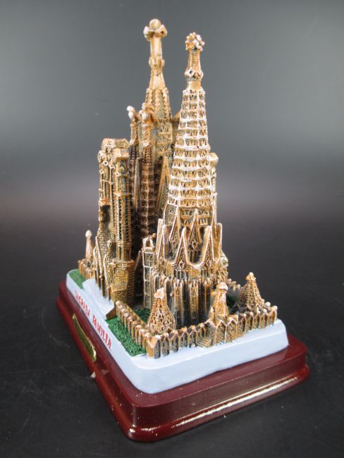 Barcelona Sagrada Familia Kirche Gaudi Spanien Poly Modell Espana,11 cm,Neu 