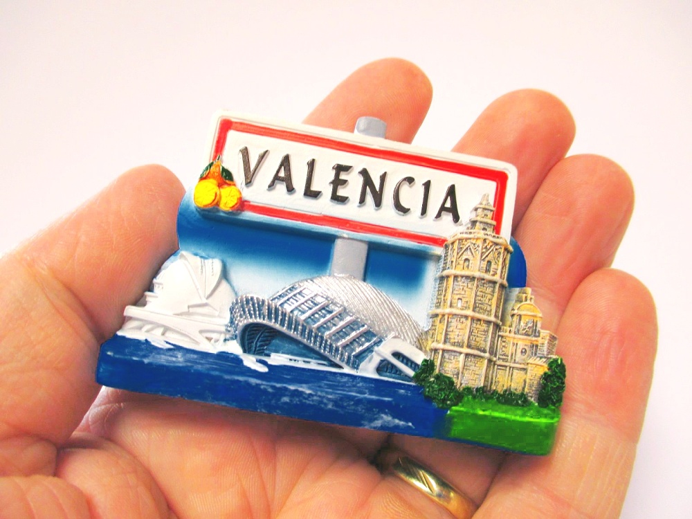 Valencia Hafenstadt Magnet Souvenir Spanien Espana Spain 7 cm 