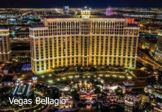 Las Vegas Nevada Bellaggio Foto Fridge USA Amerika Magnet Reise Souvenir 