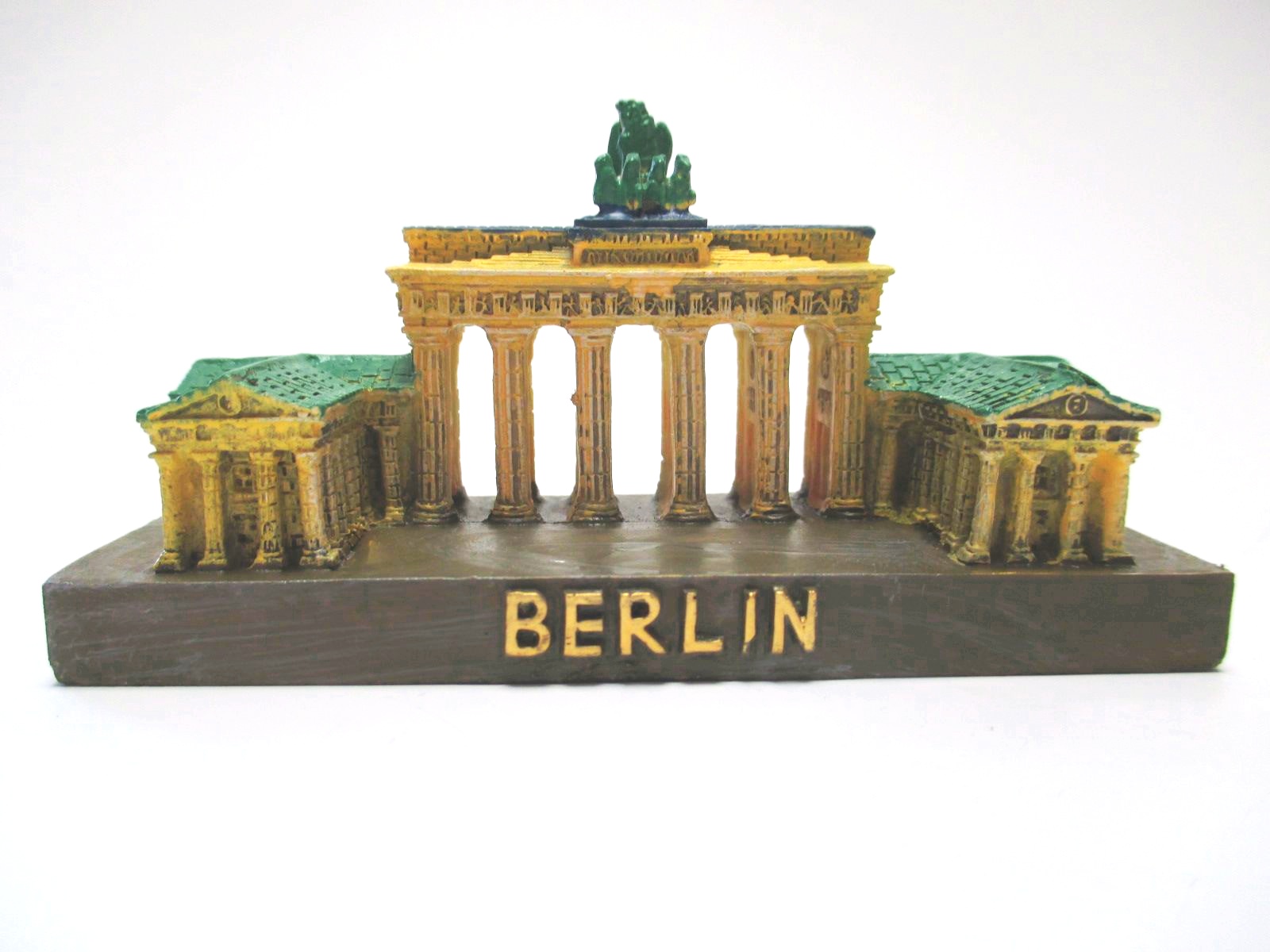 Berlin Brandenburger Tor Souvenir Poly Modell Polyresin,10 cm,Germany,New !