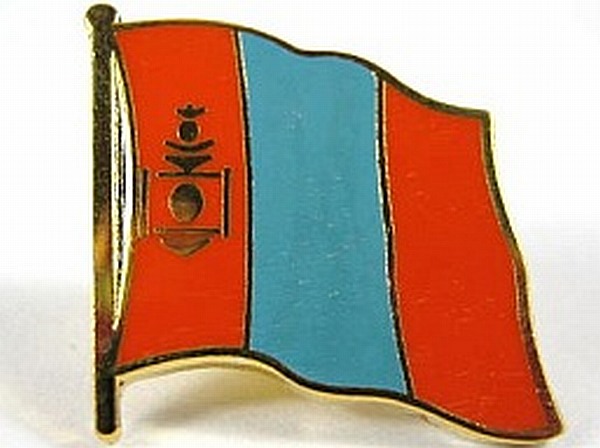 Mongolei Flaggen Pin Anstecker,1,5 cm,Neu mit Druckverschluss