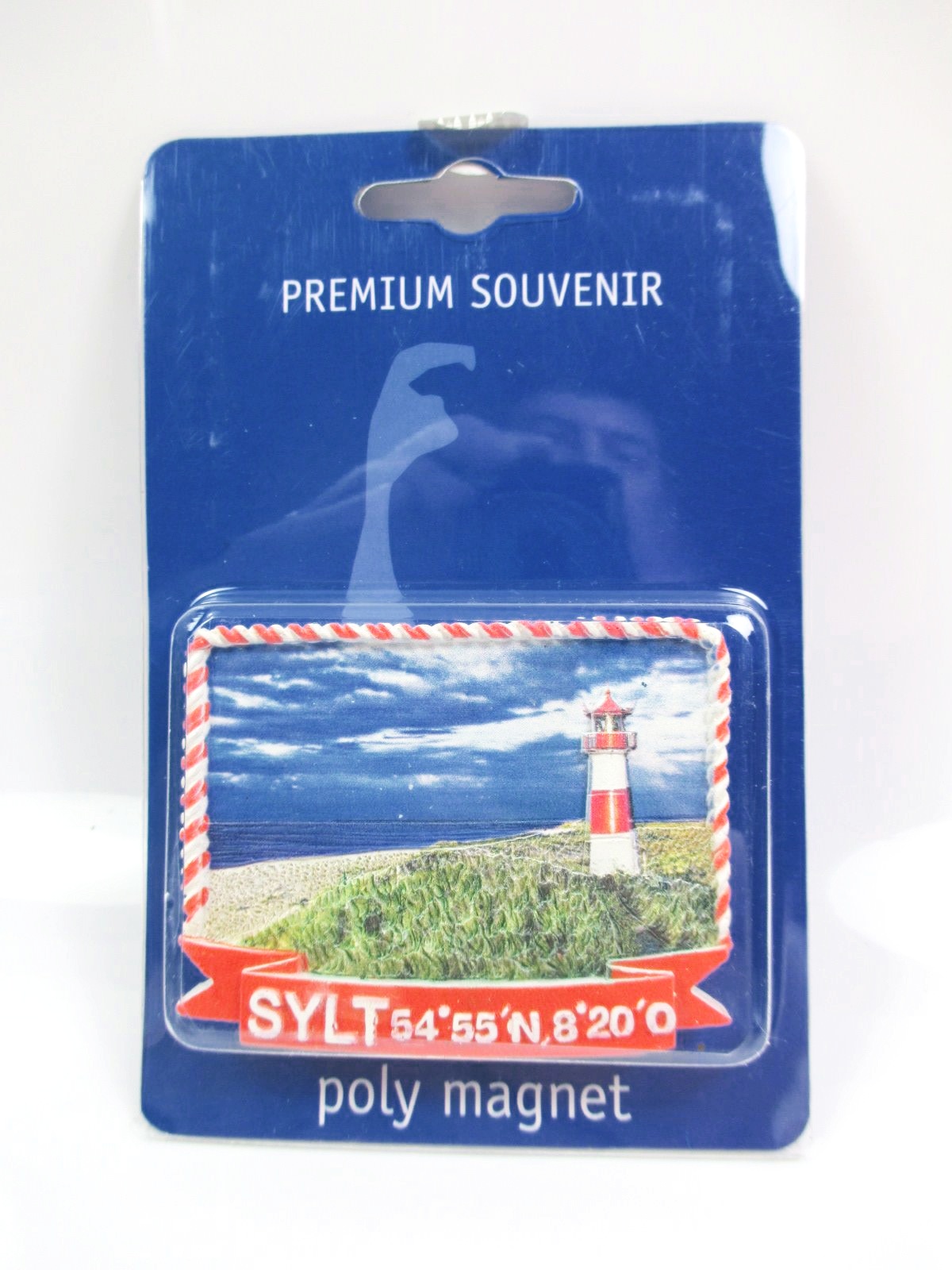 Sylt Magnet Strandkorb Insel Germany Premium Souvenir Polyresin NEU 