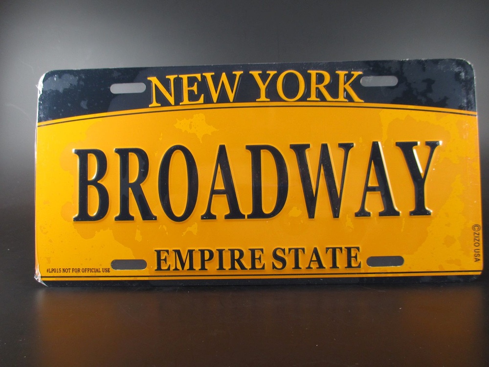New York Broadway Metall Schild Plate Empire State 30 cm Souvenir