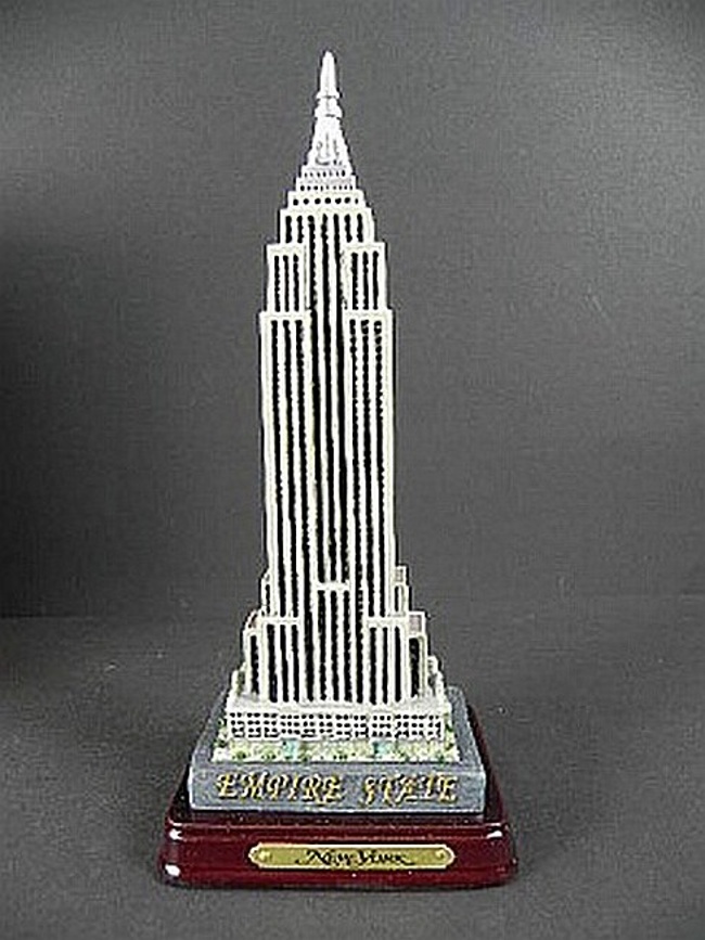 New York Metall Bilderrahmen WTC Freedom Tower,Freiheitsstatue,Empire,17 cm,Neu 